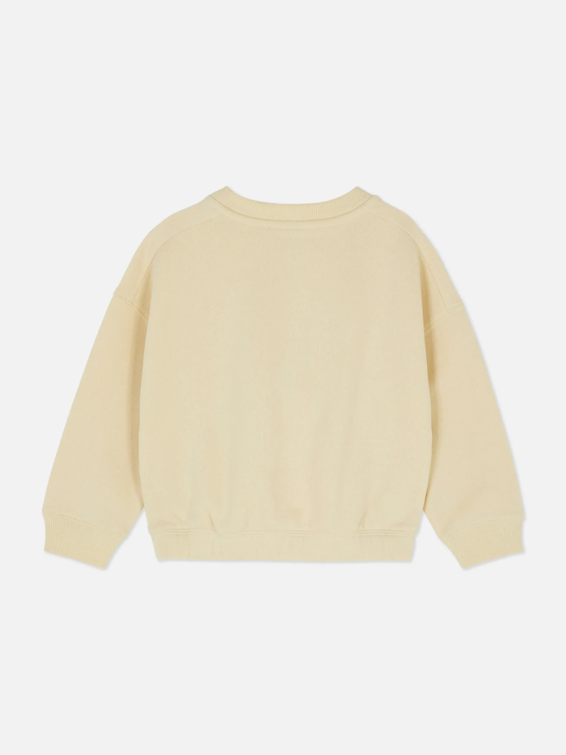 Sweatshirt In Collegestijl Met Bouclé-initiaal