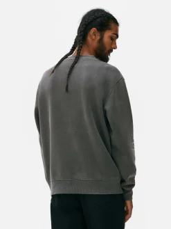 Sweatshirt Met Acid Wash Disney X Keith Haring