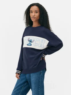 Sweatshirt Met Contrasterende Tekst Disney's Stitch
