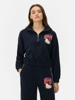 Sweatshirt Met Halve Rits Hello Kitty