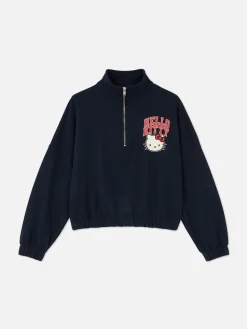 Sweatshirt Met Halve Rits Hello Kitty