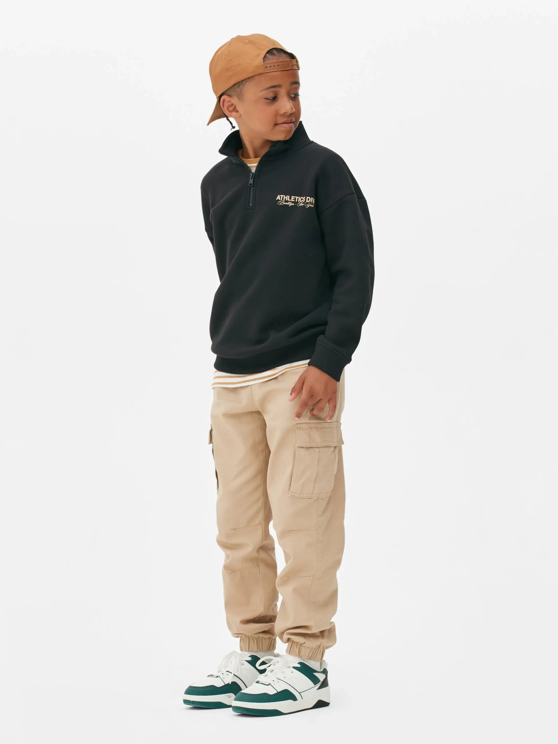 Sweatshirt Met Opstaande Kraag En Print