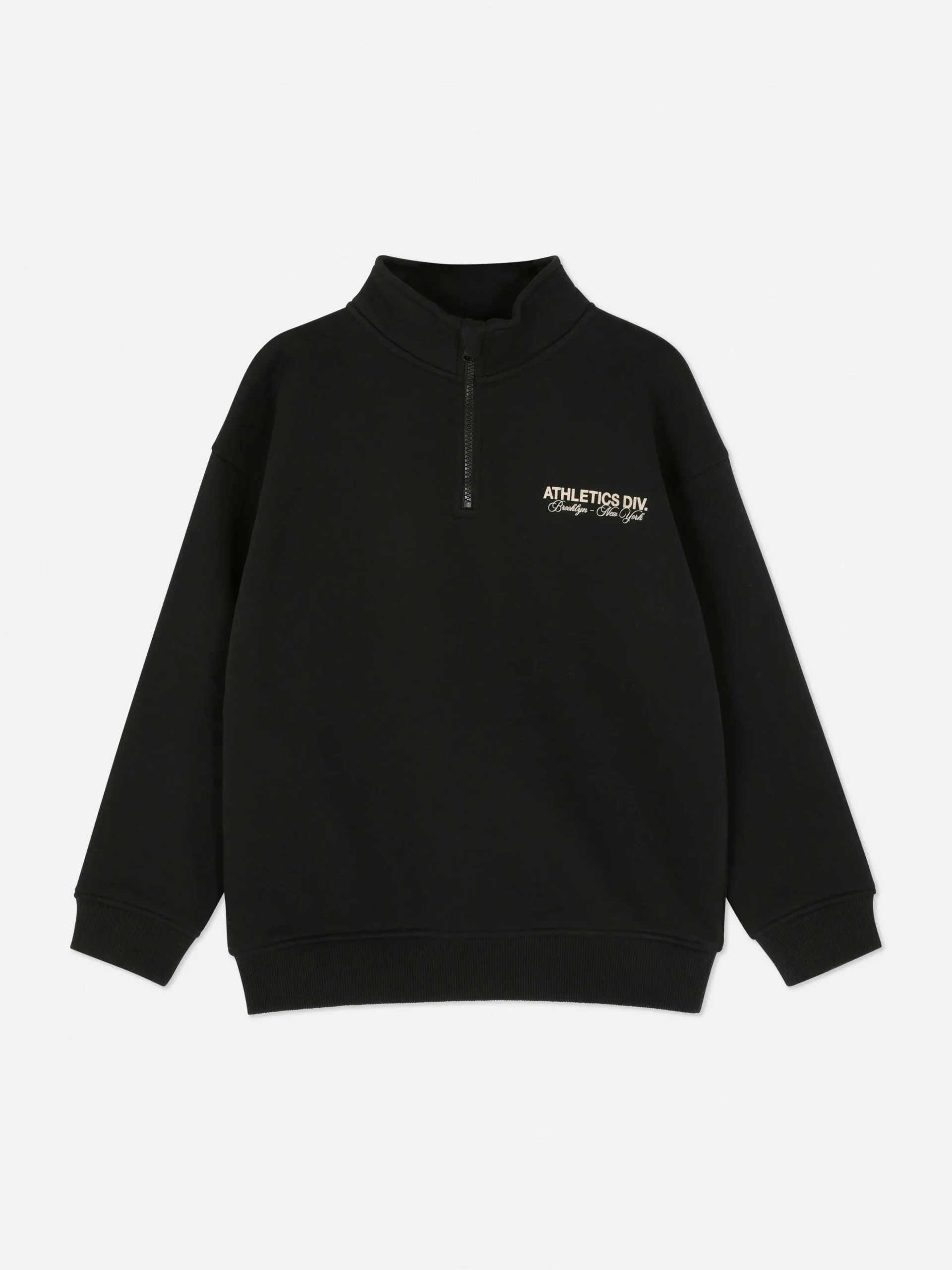 Sweatshirt Met Opstaande Kraag En Print