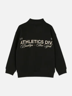 Sweatshirt Met Opstaande Kraag En Print