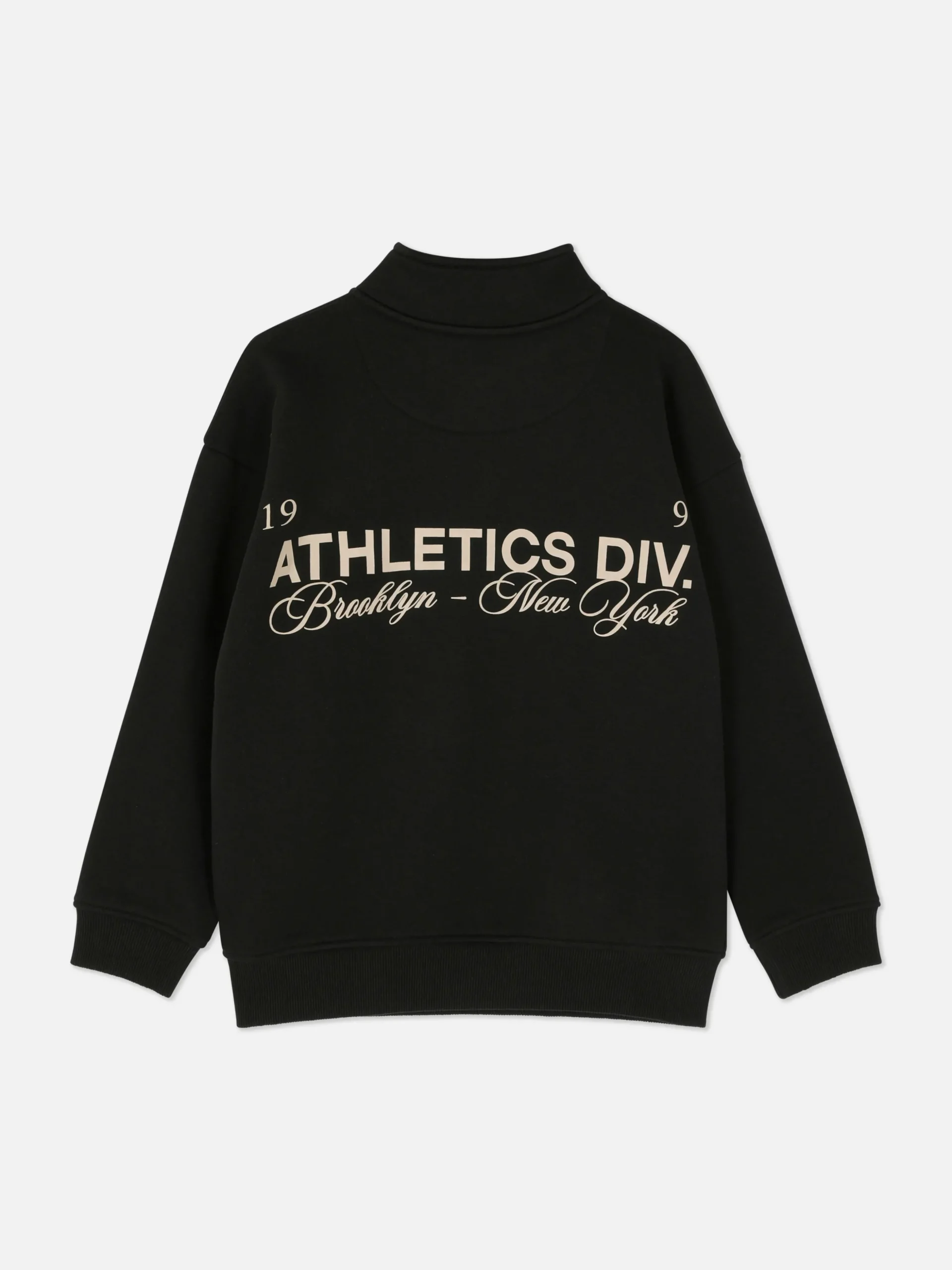 Sweatshirt Met Opstaande Kraag En Print