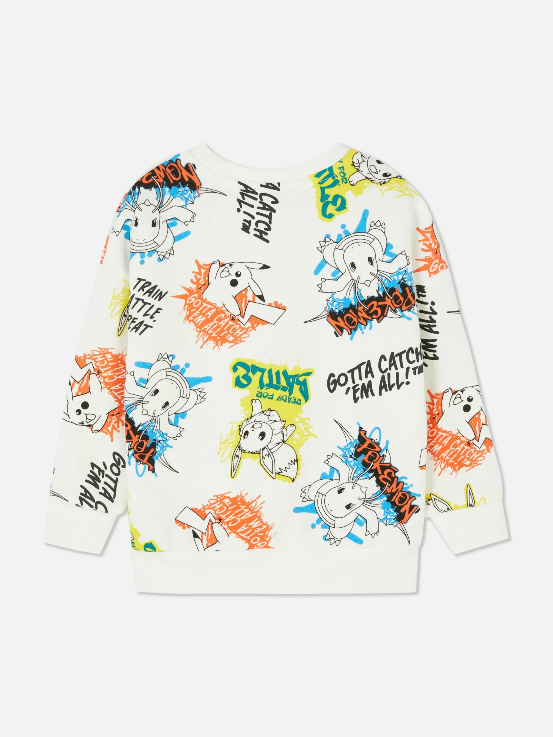 Sweatshirt Met Pokémon-graffitiprint