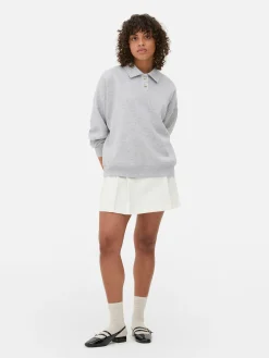 Sweatshirt Met Polokraag