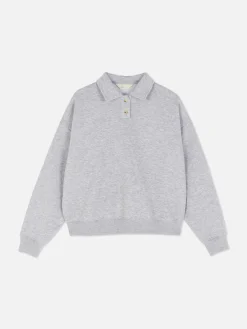 Sweatshirt Met Polokraag