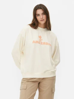 Sweatshirt Met Print Amsterdam
