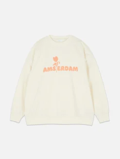 Sweatshirt Met Print Amsterdam
