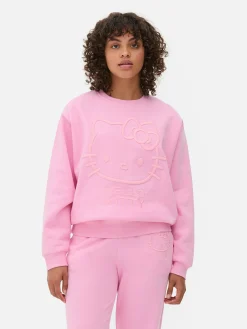 Sweatshirt Met Print En Borduursel Hello Kitty
