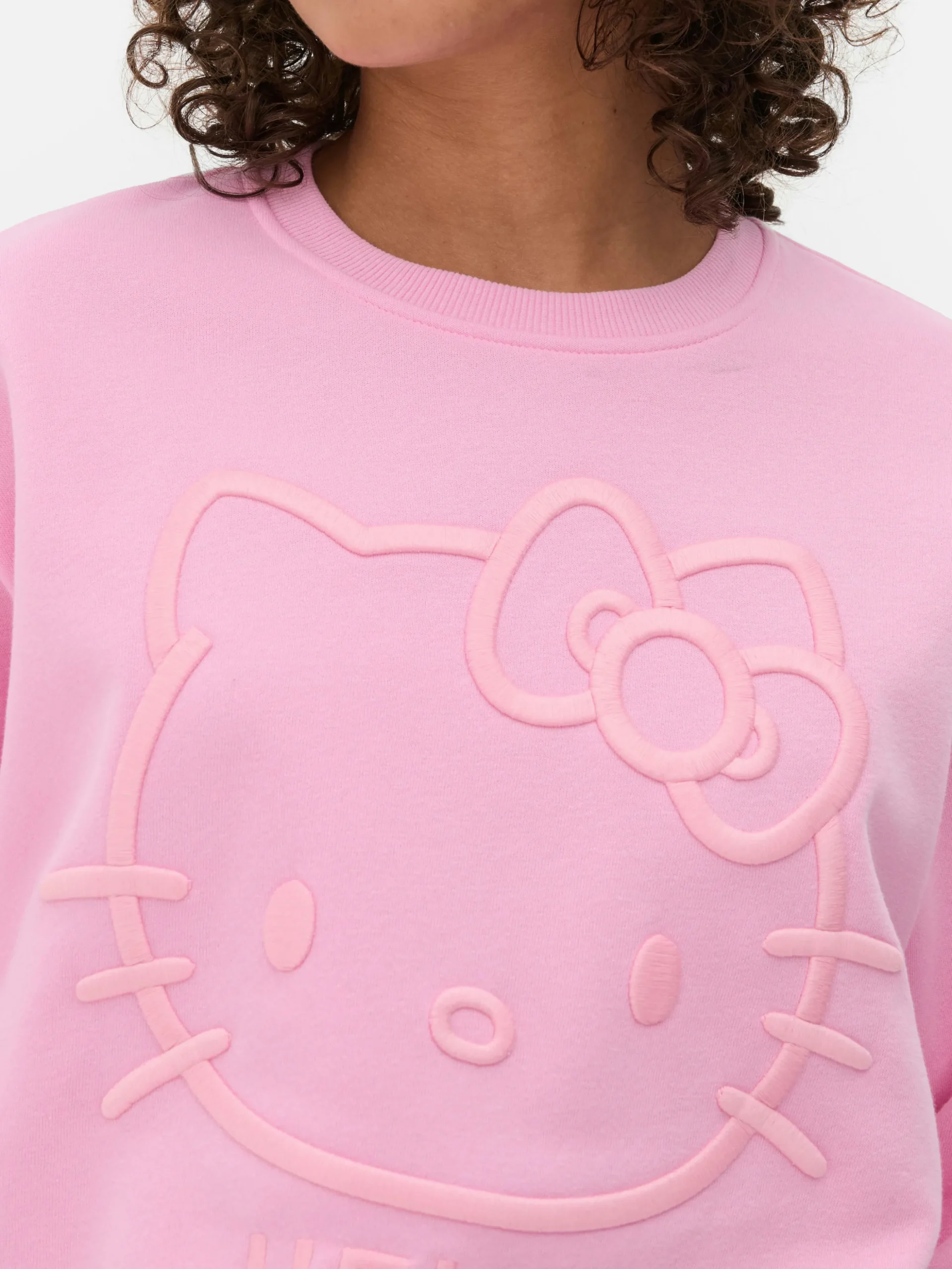 Sweatshirt Met Print En Borduursel Hello Kitty