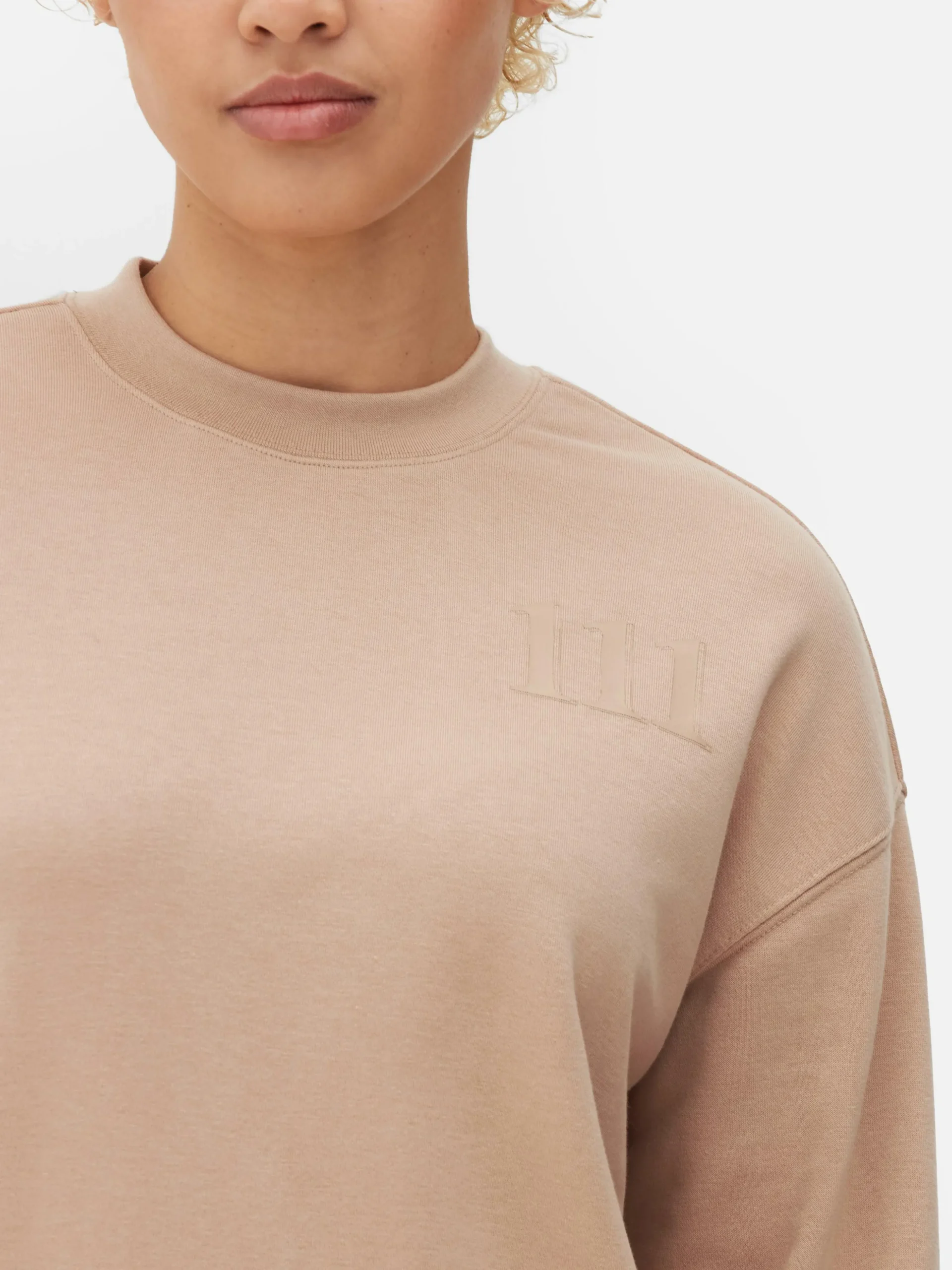 Sweatshirt Met Print En Ronde Hals