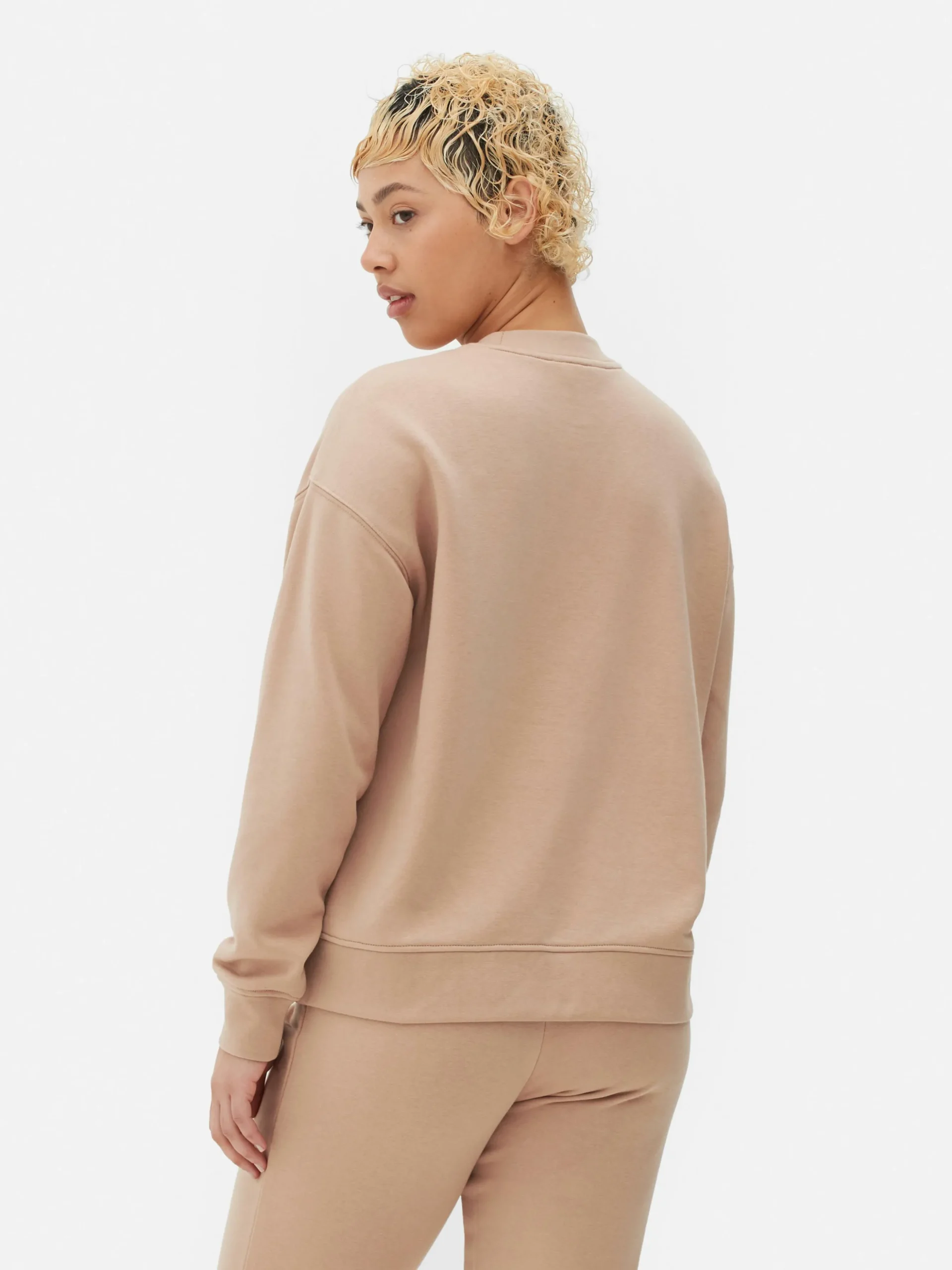 Sweatshirt Met Print En Ronde Hals