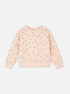Sweatshirt Met Print En Ronde Hals