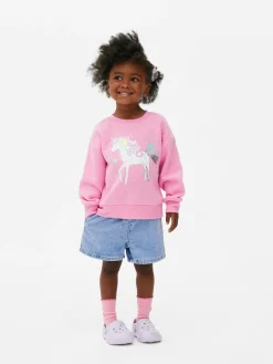 Sweatshirt Met Print En Ronde Hals
