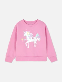 Sweatshirt Met Print En Ronde Hals
