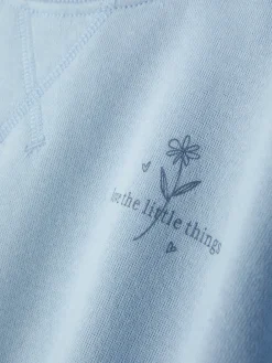 Sweatshirt Met Print En Ronde Hals