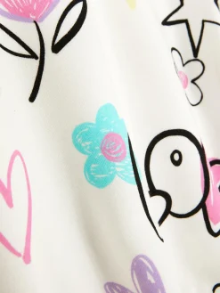 Sweatshirt Met Print En Ronde Hals