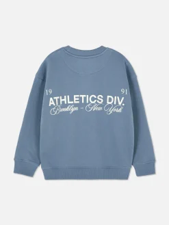 Sweatshirt Met Print En Ronde Hals