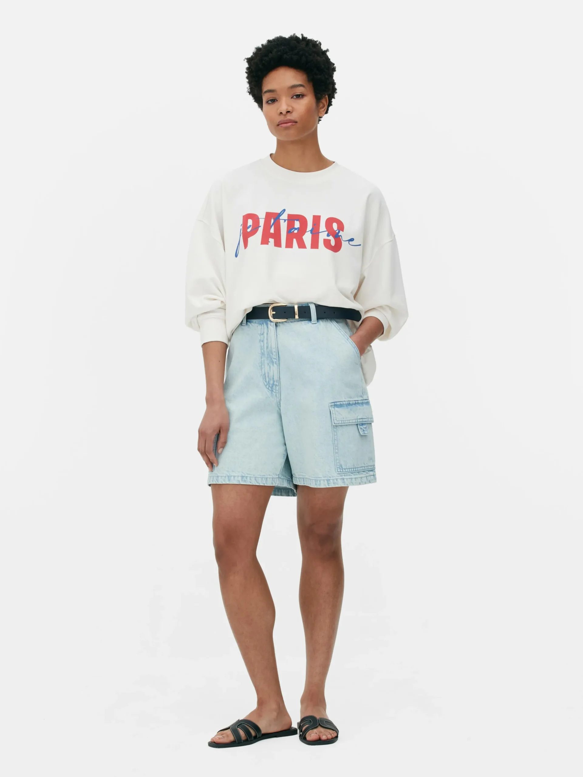 Sweatshirt Met Print Paris
