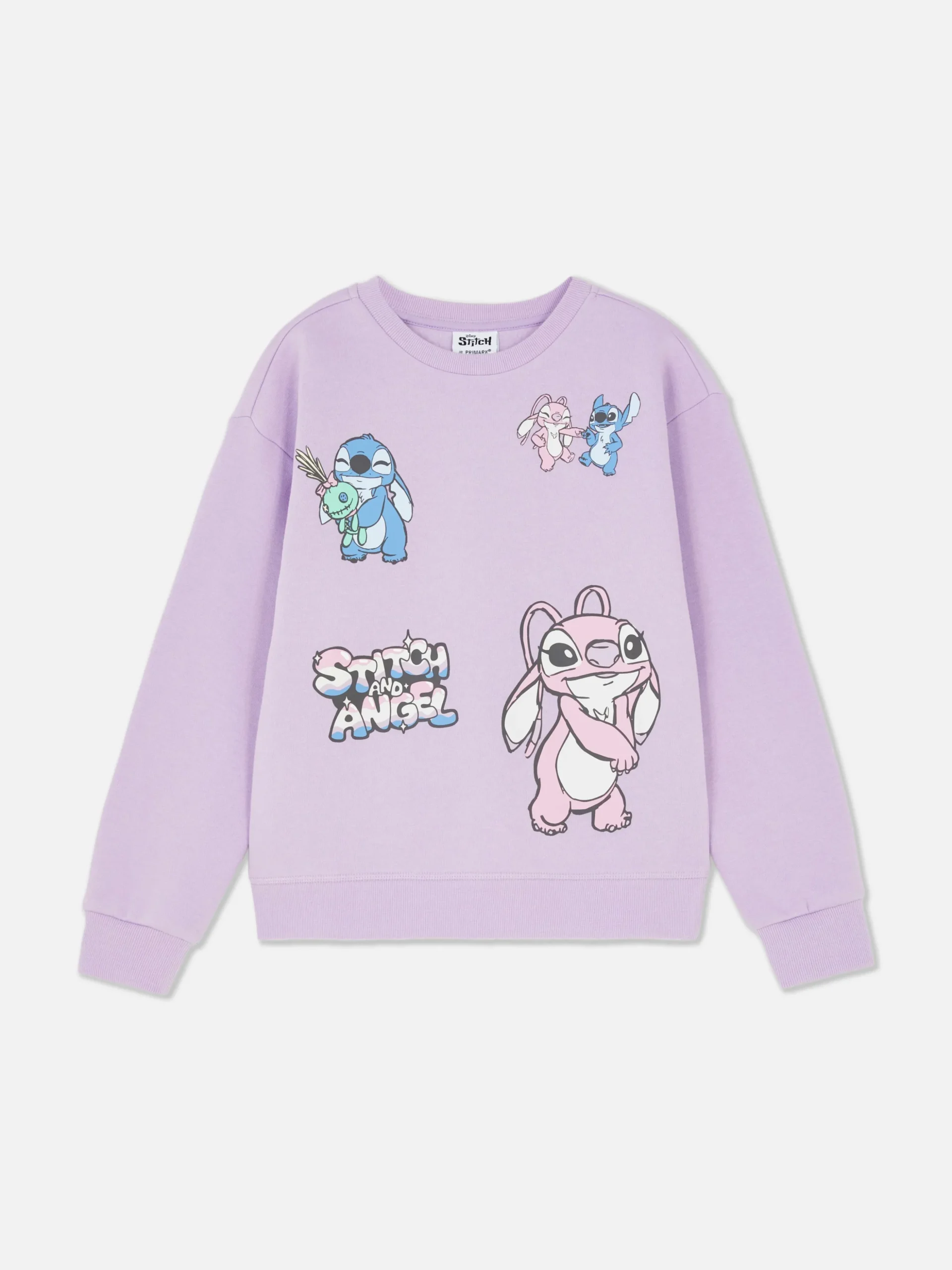 Sweatshirt Met Ronde Hals Disney's Stitch & Angel