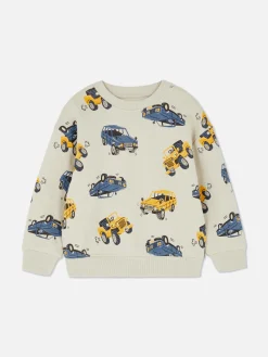 Sweatshirt Met Ronde Hals En Print
