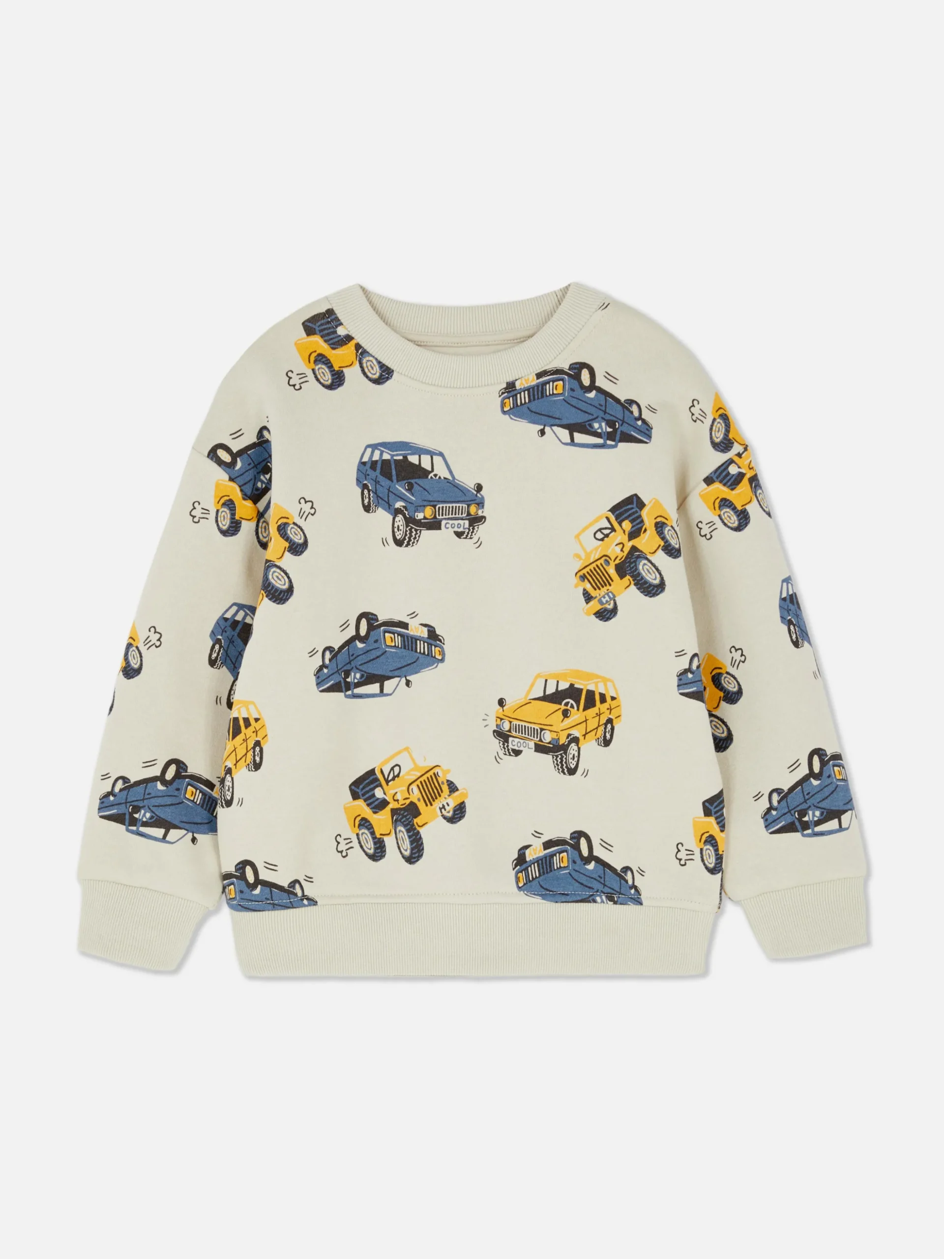 Sweatshirt Met Ronde Hals En Print