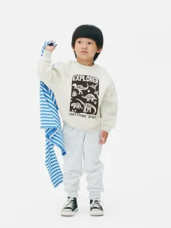 Sweatshirt Met Ronde Hals En Print