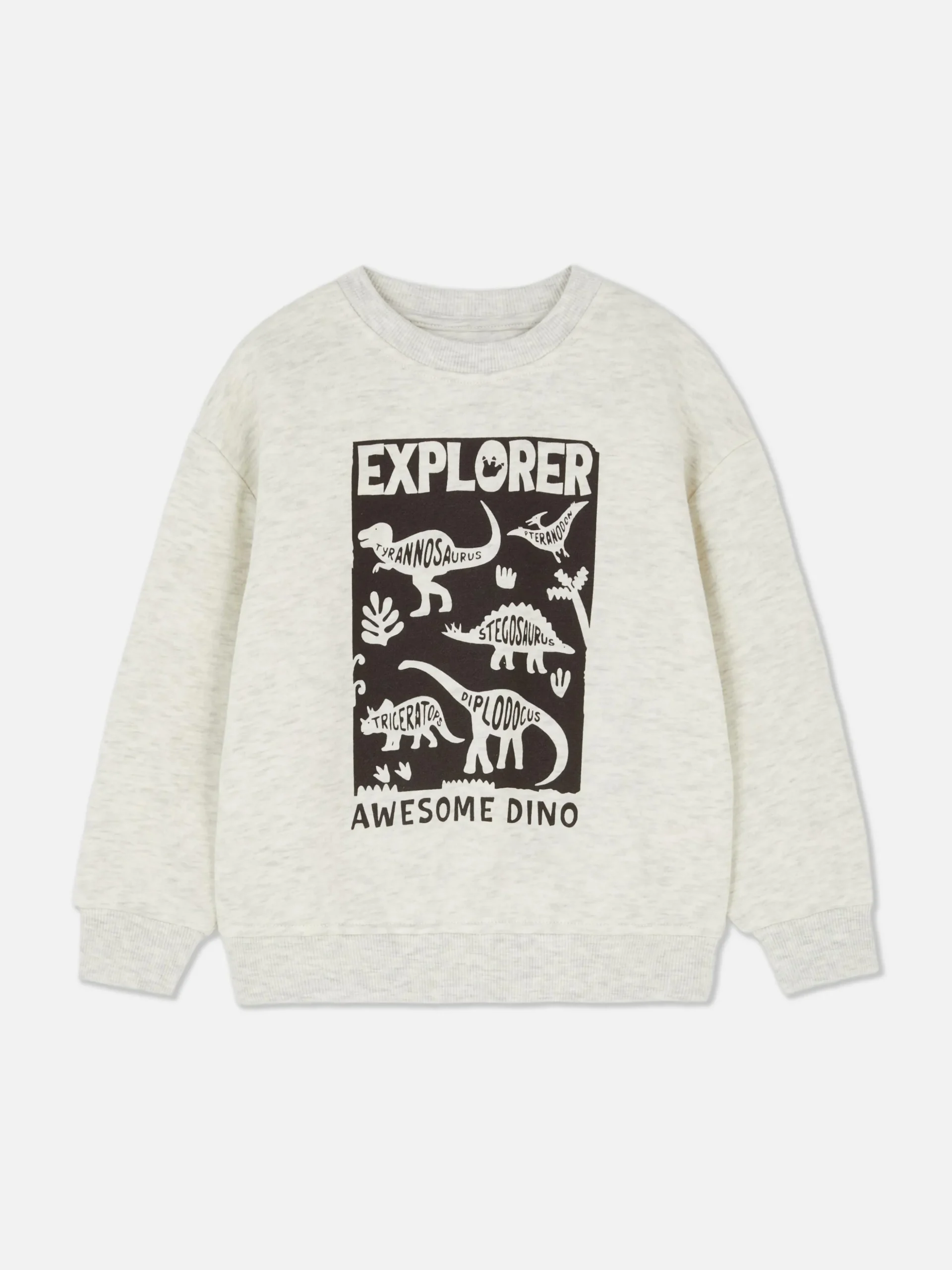 Sweatshirt Met Ronde Hals En Print