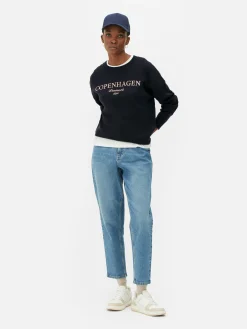 Sweatshirt Met Tekst Op De Voorkant