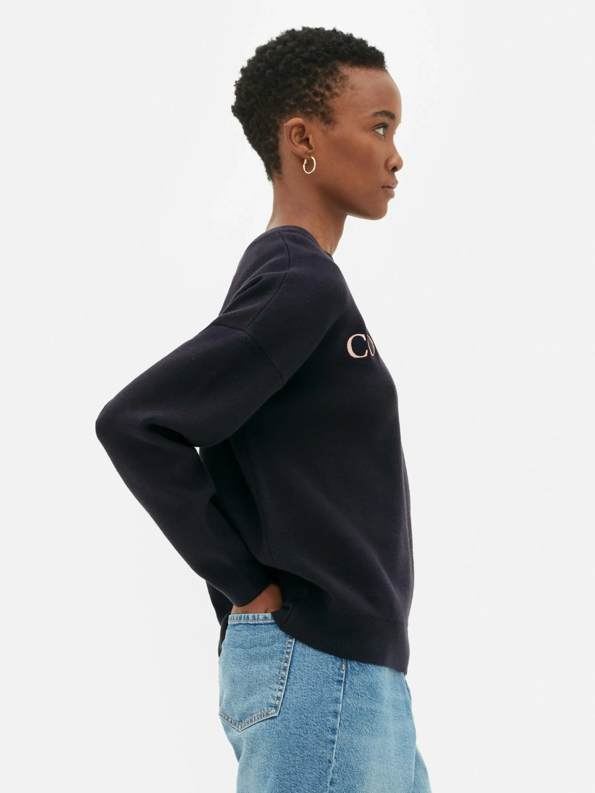 Sweatshirt Met Tekst Op De Voorkant