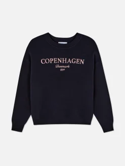 Sweatshirt Met Tekst Op De Voorkant