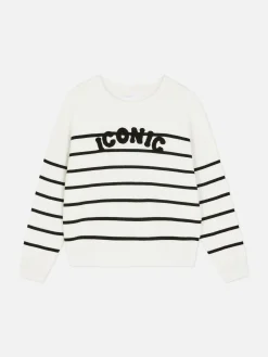 Sweatshirt Met Tekst Op De Voorkant