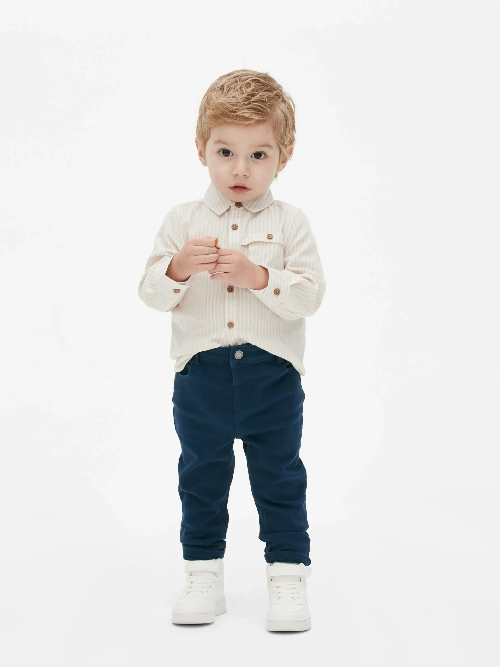 Taps Toelopende Broek Van Twill-katoen
