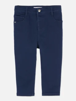 Taps Toelopende Broek Van Twill-katoen