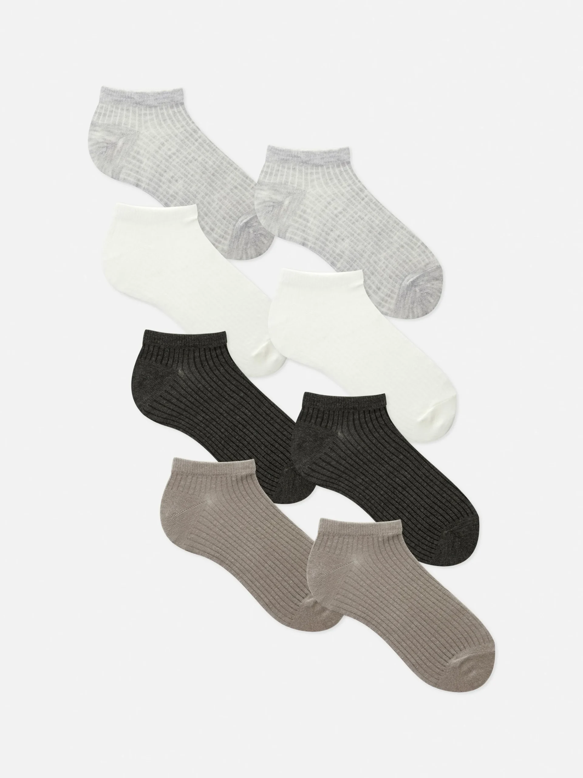 Ton Sur Ton Sneakersokken Van Ribstof, 7 Paar
