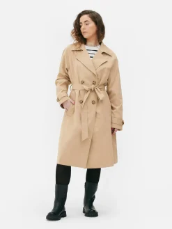 Trenchcoat Met Dubbele Rij Knopen