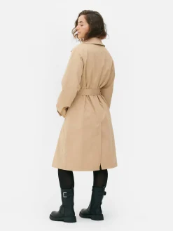 Trenchcoat Met Dubbele Rij Knopen