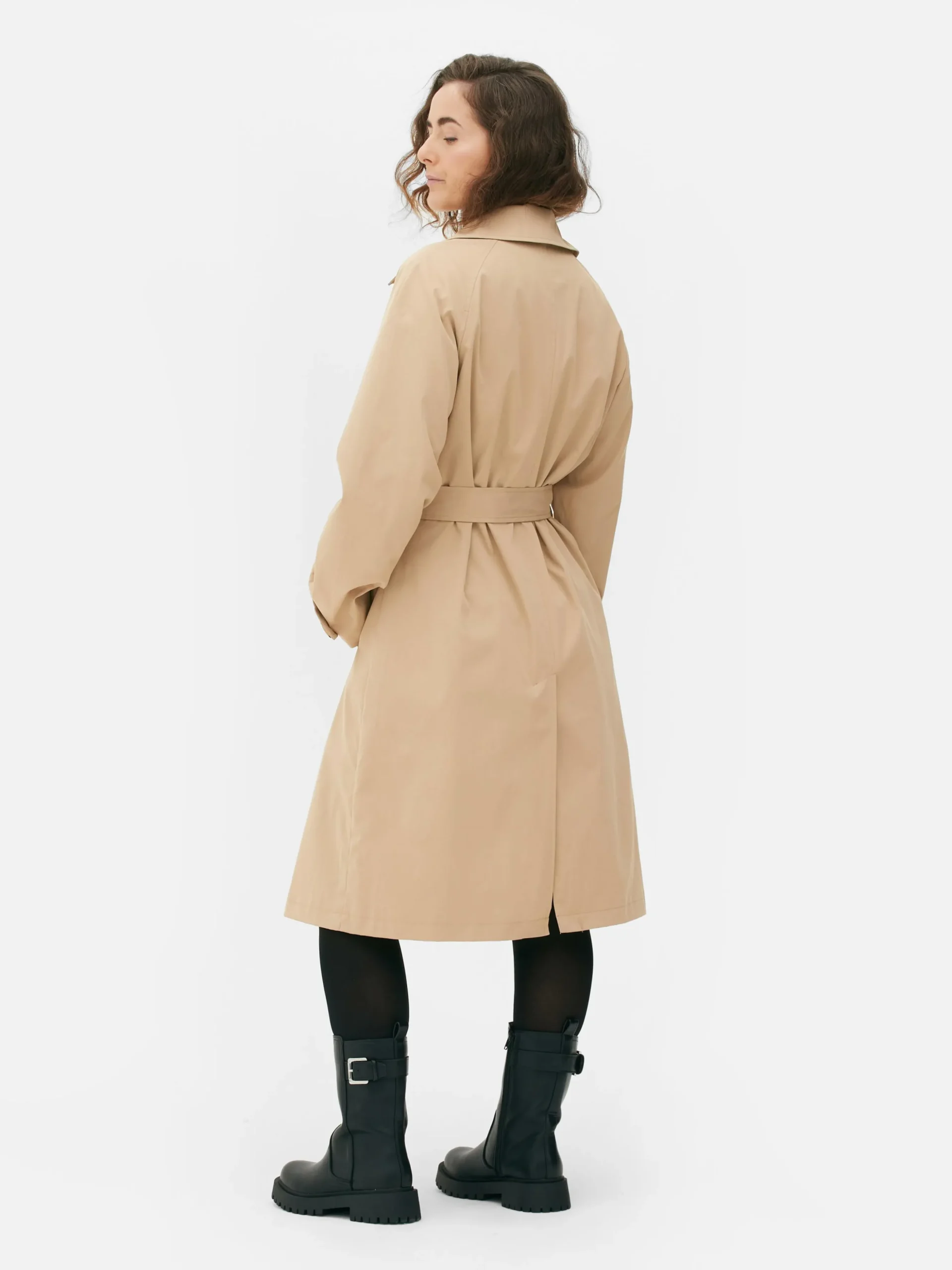 Trenchcoat Met Dubbele Rij Knopen