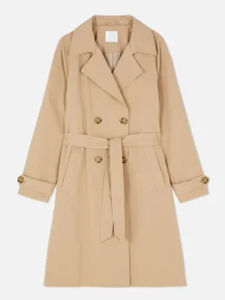 Trenchcoat Met Dubbele Rij Knopen