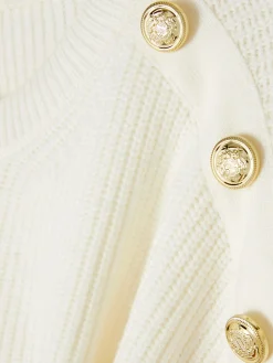 Trui Met Ronde Hals En Knoopdetail