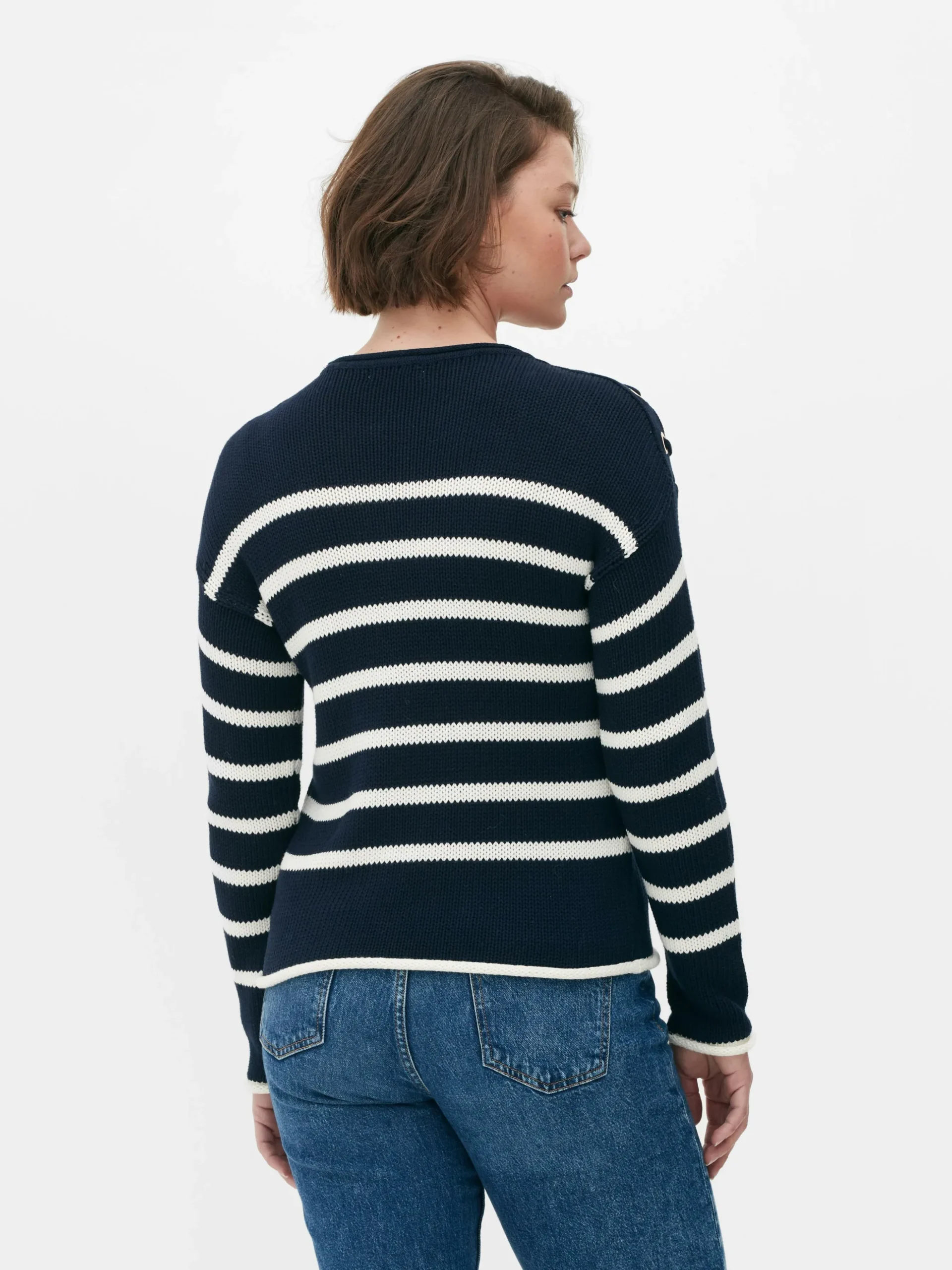 Trui Met Strepen En Rasterdetails