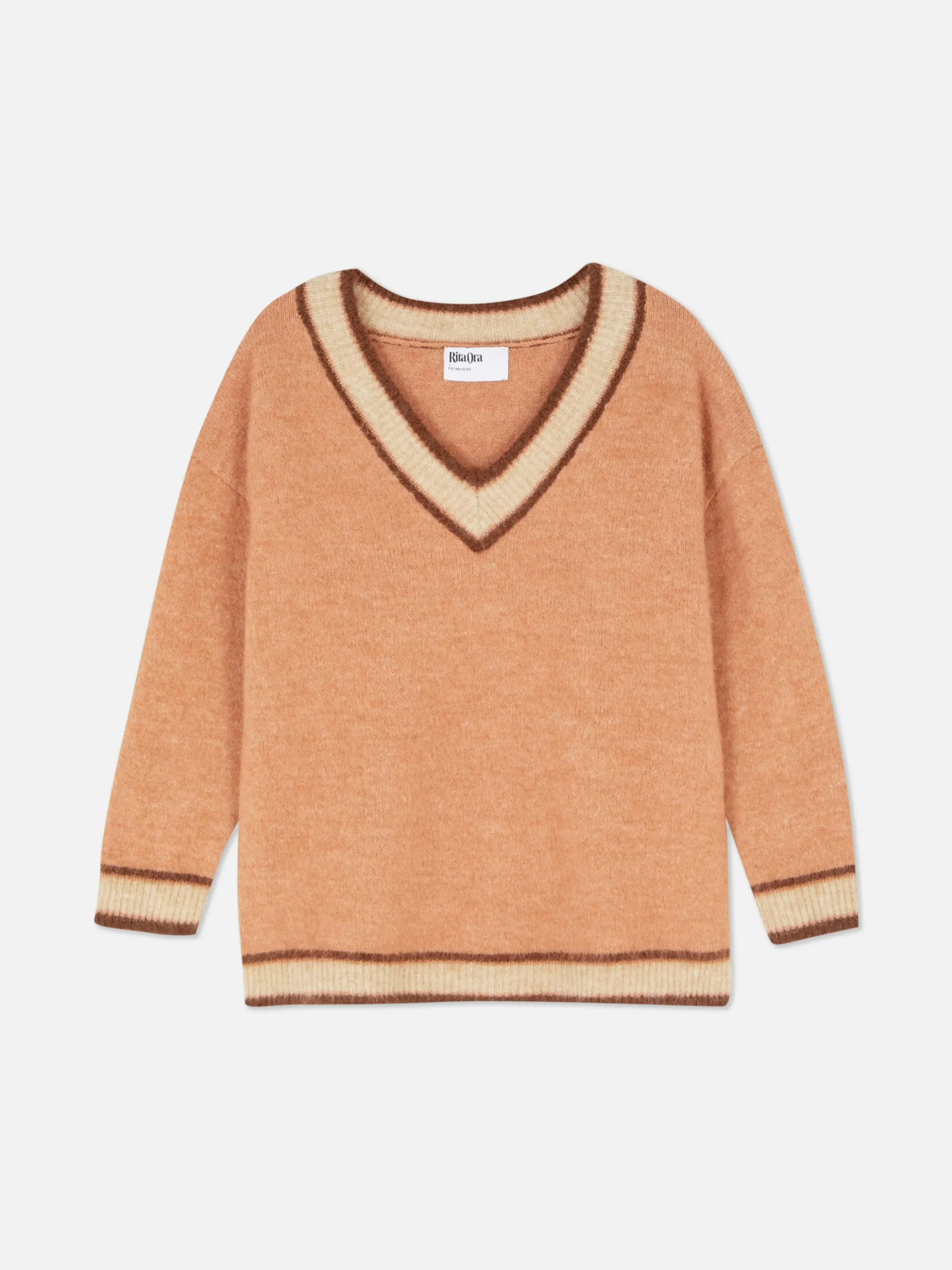 Trui Met V-hals En Vintage Stijl Rita Ora