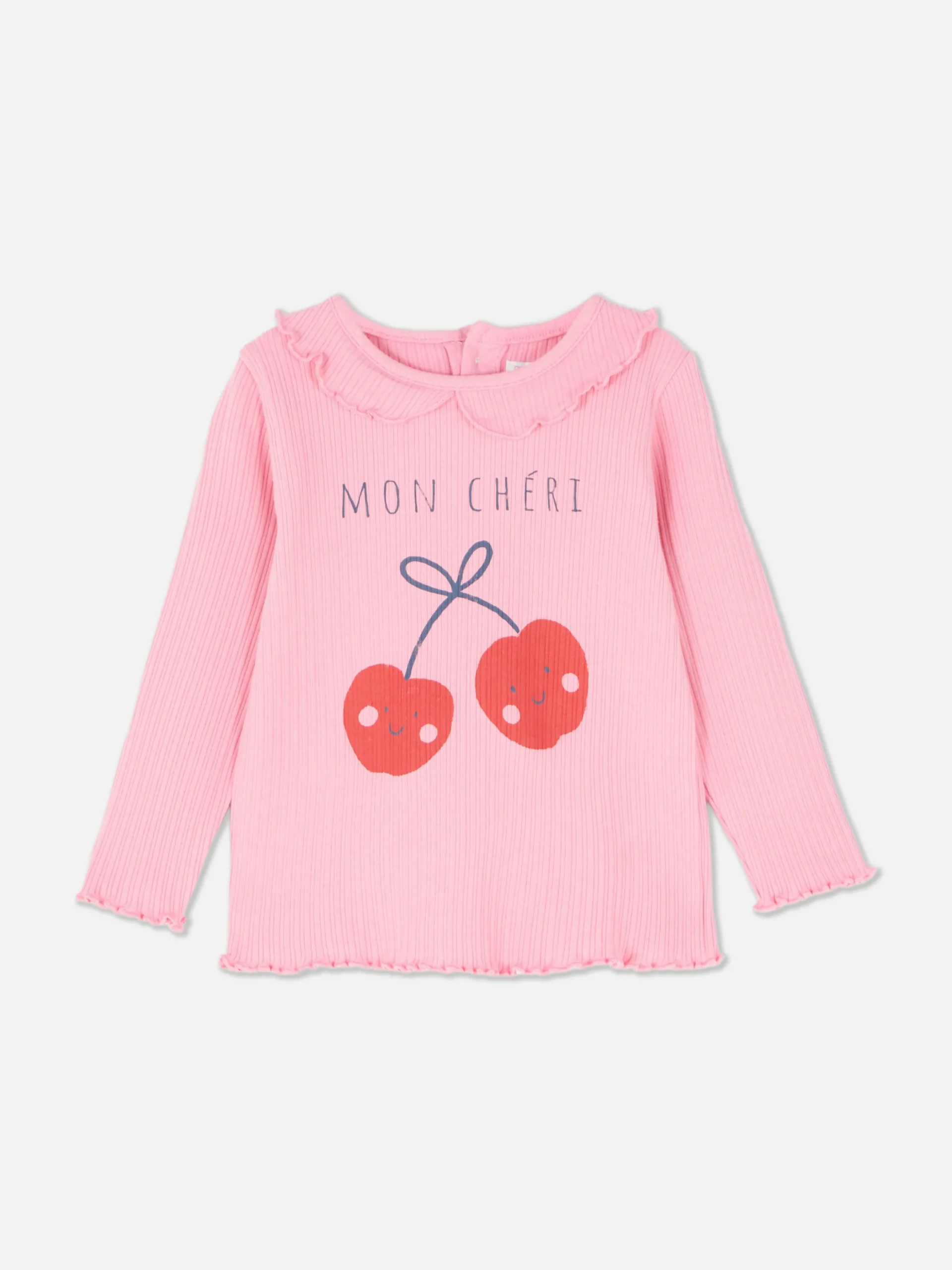 T-shirt Met Geschulpte Zoom En Print