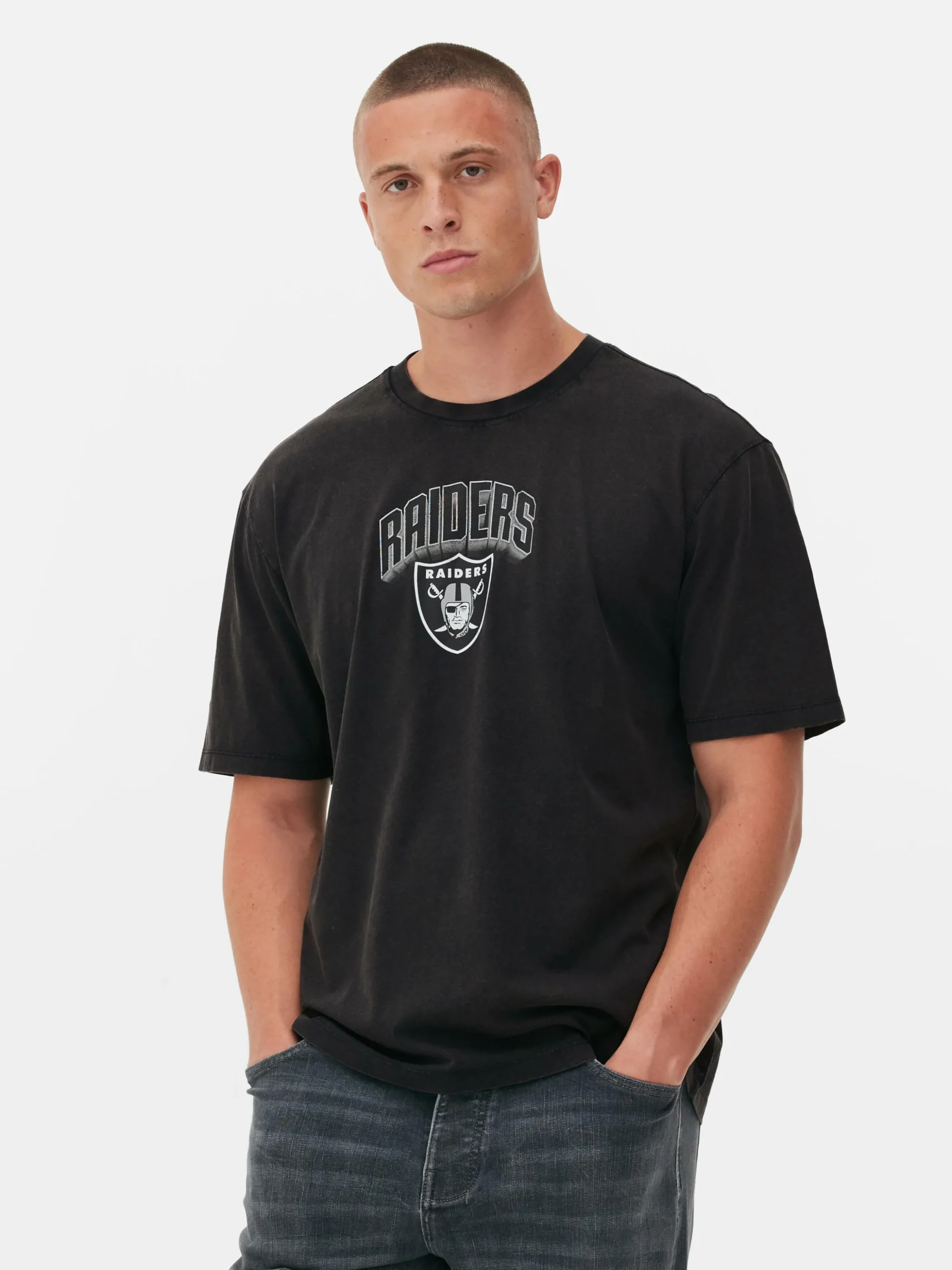 T-shirt Met Grafische Print NFL Las Vegas Raiders
