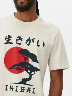 T-shirt Met Japanse Boomprint
