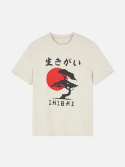 T-shirt Met Japanse Boomprint