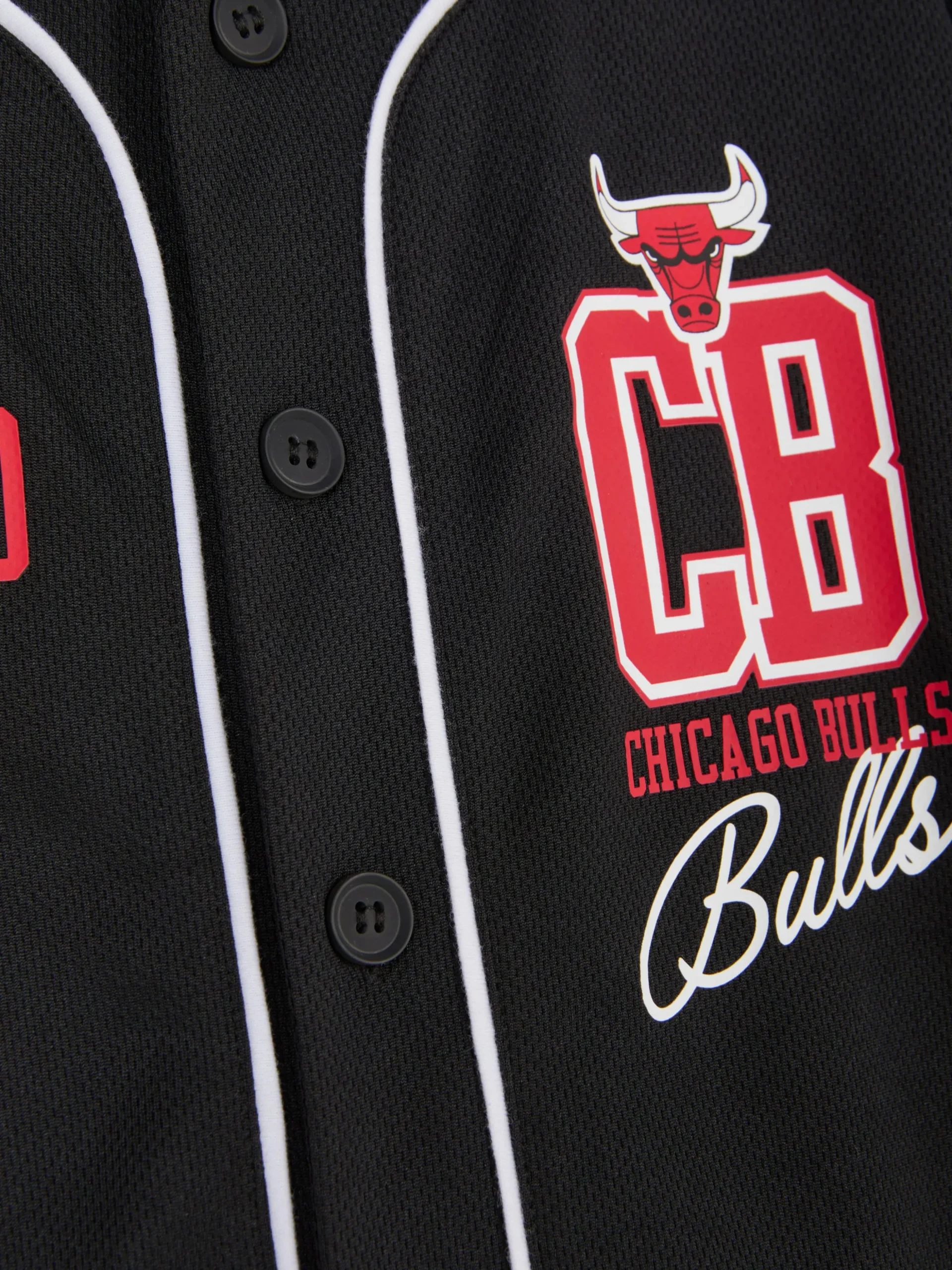 T-shirt Met Knoopsluiting NBA Chicago Bulls