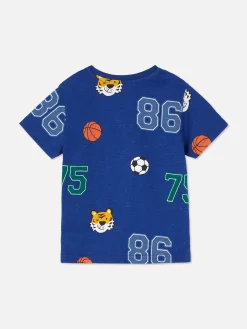 T-shirt Met Korte Mouwen En Print